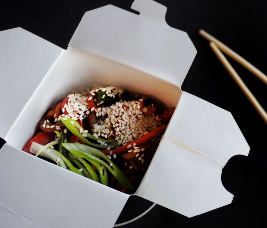 Вок с курицей