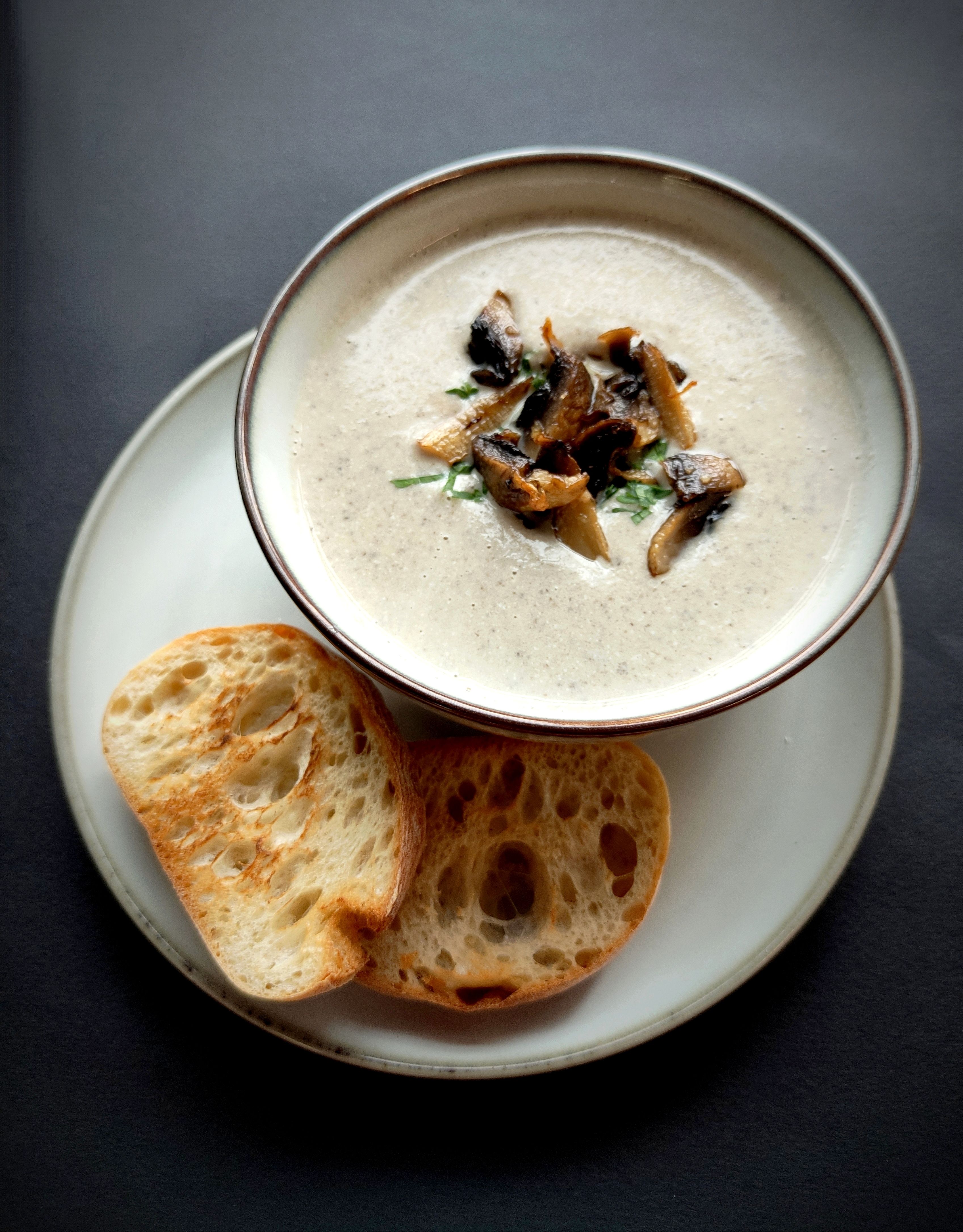 Грибной крем суп